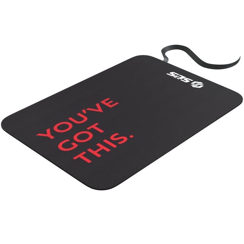 SLS3 Triathlon Transition Mat - Triathlon Gear and Accessories Must Have - Great Gift for Triathletes and Outdoor Swimmers as Wetsuit Changing Mat (Black & Red)