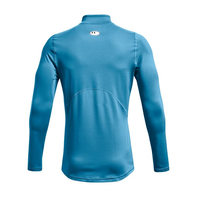 Under Armour Men's ColdGear Armour Fitted Mock, Radar Blue (422)/Black, X-Large