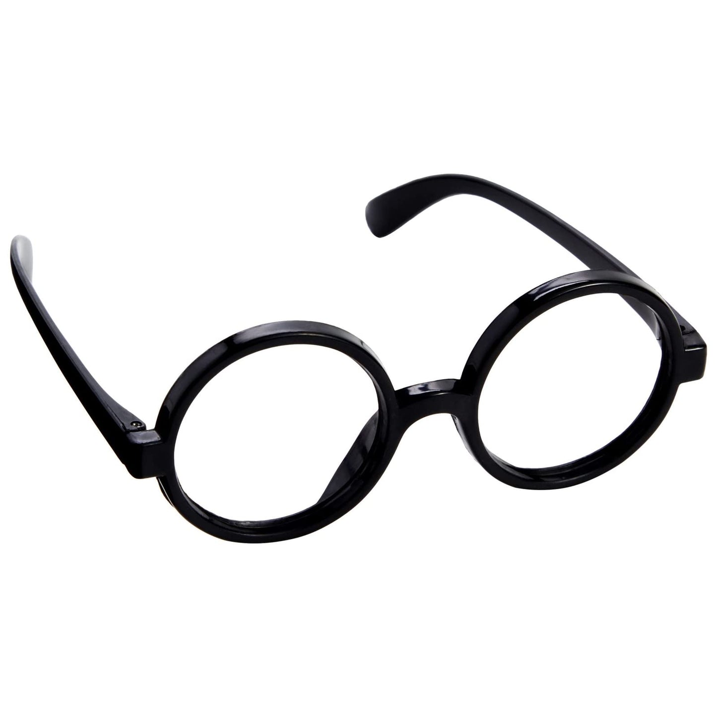 24 Pack Nerd Glasses Party Supplies, Round Black Wizard Glasses for Cosplay Costumes