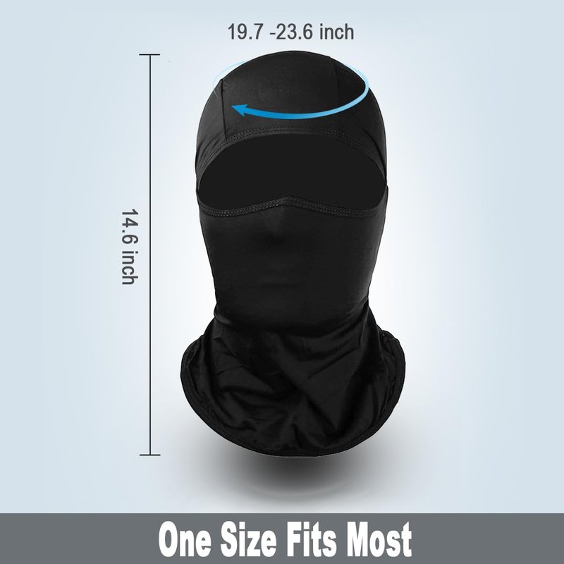 Achiou Ski Mask Balaclava Shiesty, Motorcycle Summer Ice Silk Thin Breathable UV Protection for Men Women