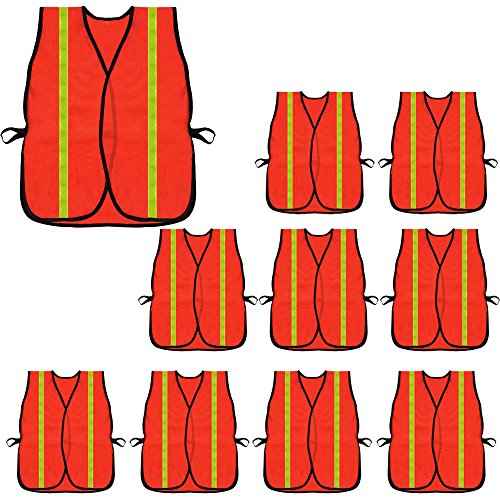 zojo High Visibility Safety Vests,Adjustable Size,Lightweight, Wholesale Reflective Vest for Outdoor Works, Cycling
