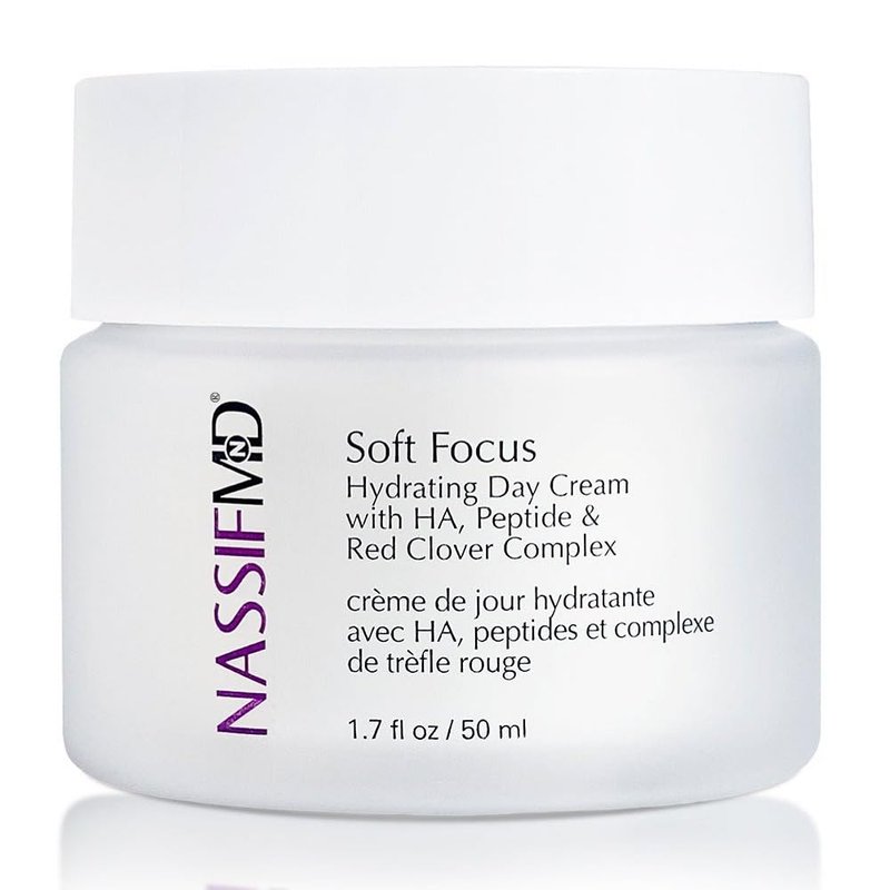 NASSIFMD Soft Focus Hydrating Day Cream - Moisturizer Face Cream for Radiant & Youthful Skin, Niacinamide & Hyaluronic Acid Facial Moisturizer