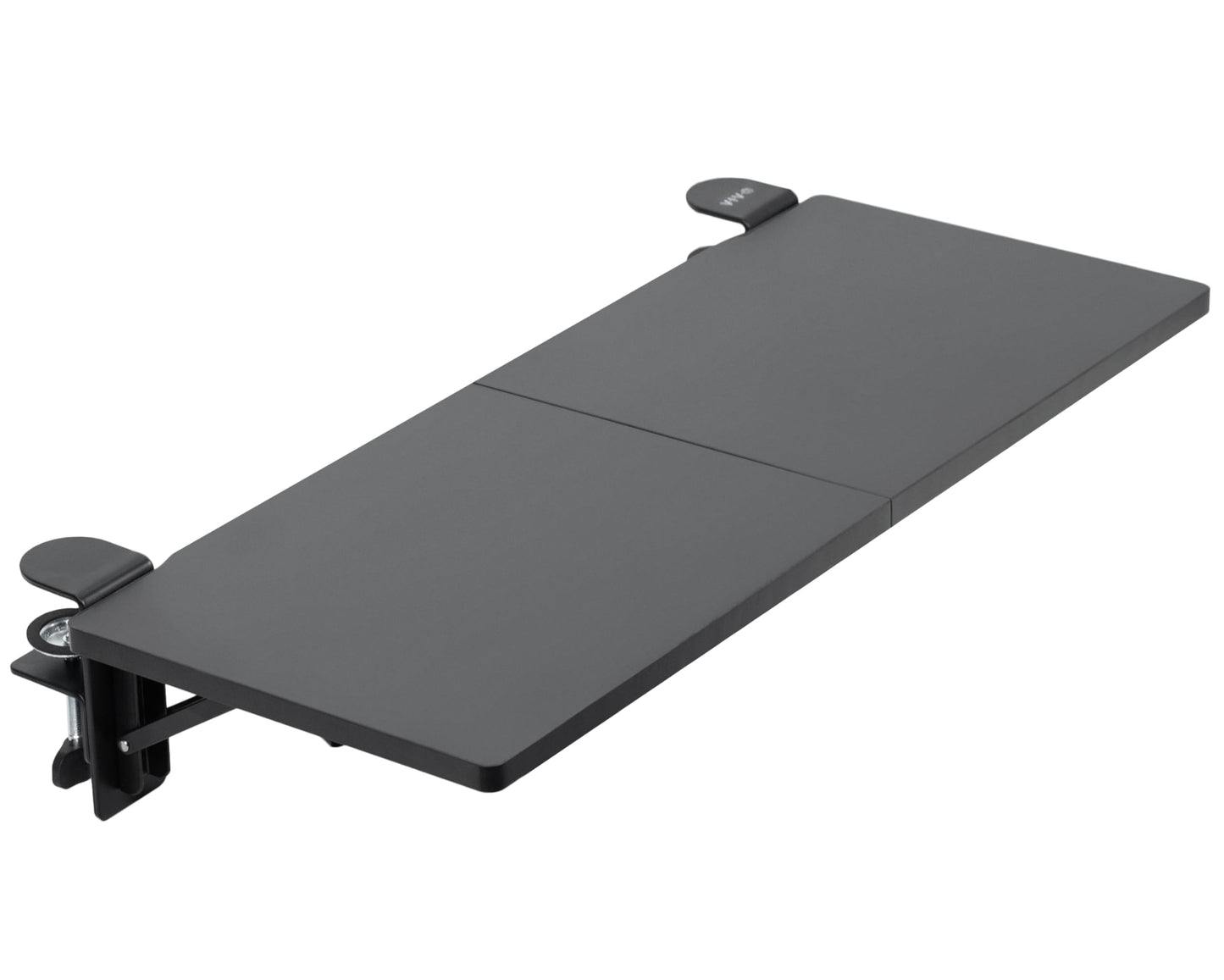 VIVO Clamp-on 6 x 9 inch (11 Including Clamps) Desk Extender, Wrist Support, Armrest Tray, Table Mount for Sit Stand Desks, Black, DESK-EXT09