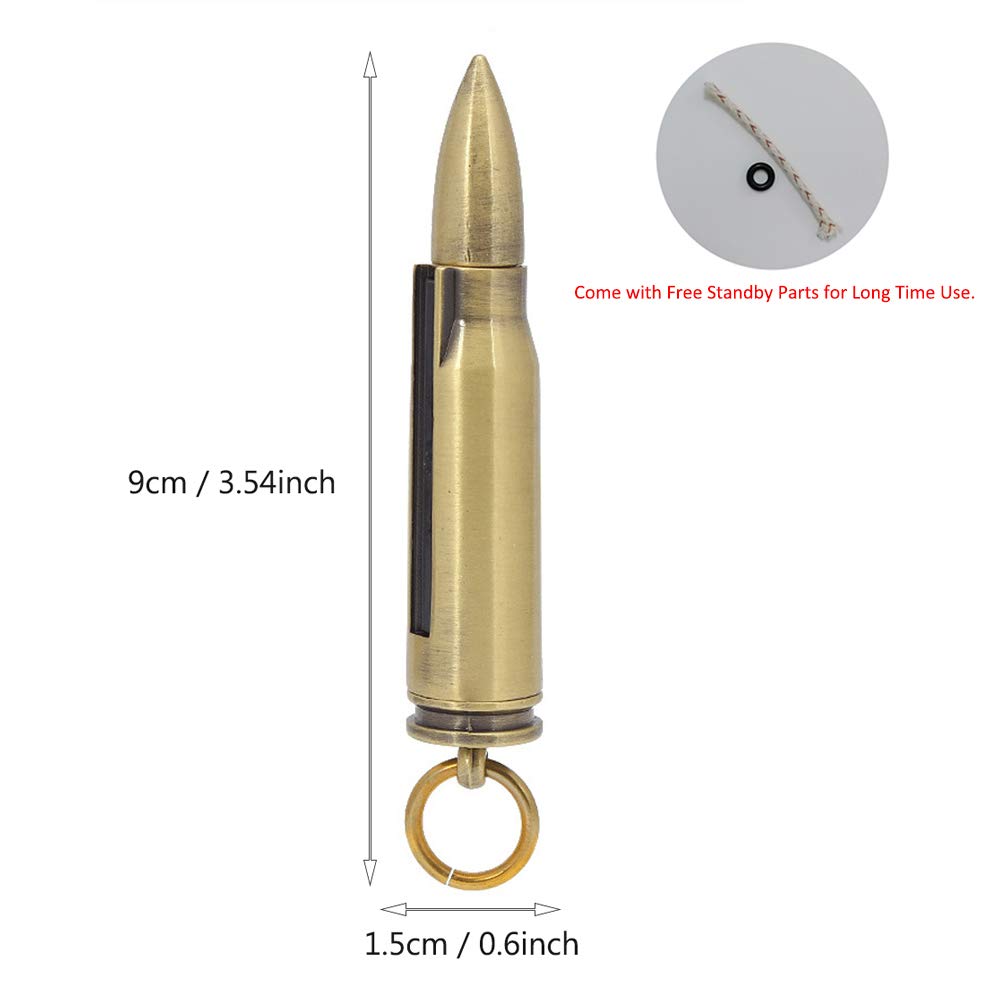 BOLLAER Matchstick Fire Starter, Fire Starter Flint Match Lighter Keychain Outdoor Camping Emergency Survival Gear, Best Gift for Outdoor Sports Enthusiasts