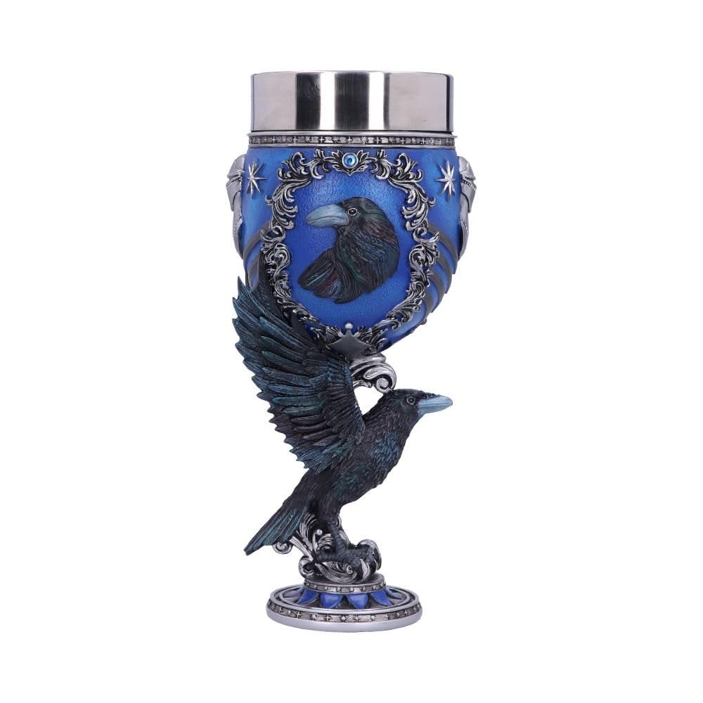 Nemesis Now Harry Potter Ravenclaw Hogwarts House Collectible Goblet, 1 Count (Pack of 1), Blue Silver,200 ml