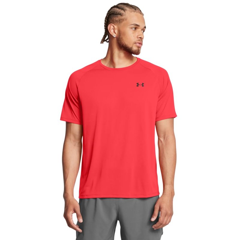 Under Armour Men's Tech 2.0 Short-Sleeve T-Shirt, (713) Racer Red / / Black, 4X-Large Tall