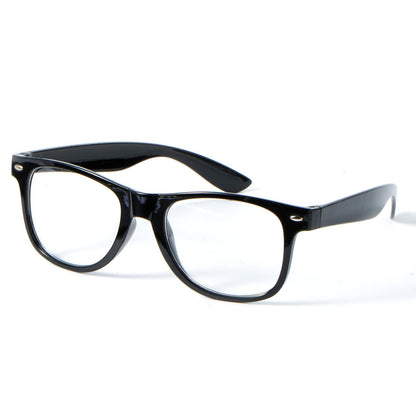Spooktacular Creations Nerd Glasses, Black Fake Glasses with Clear Lenses Costume Props Halloween Cosplay for Men Women Adult Halloween Accessories Outfit