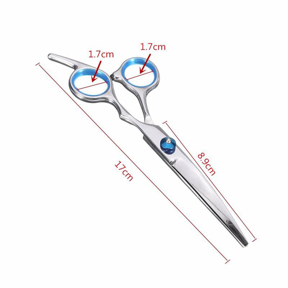 Hundeschere Fellschere für Hunde Katze 5-in-1 Scharfe Gebogene Schere Set Dog Grooming Set für Gesicht, Körper, Ohren
