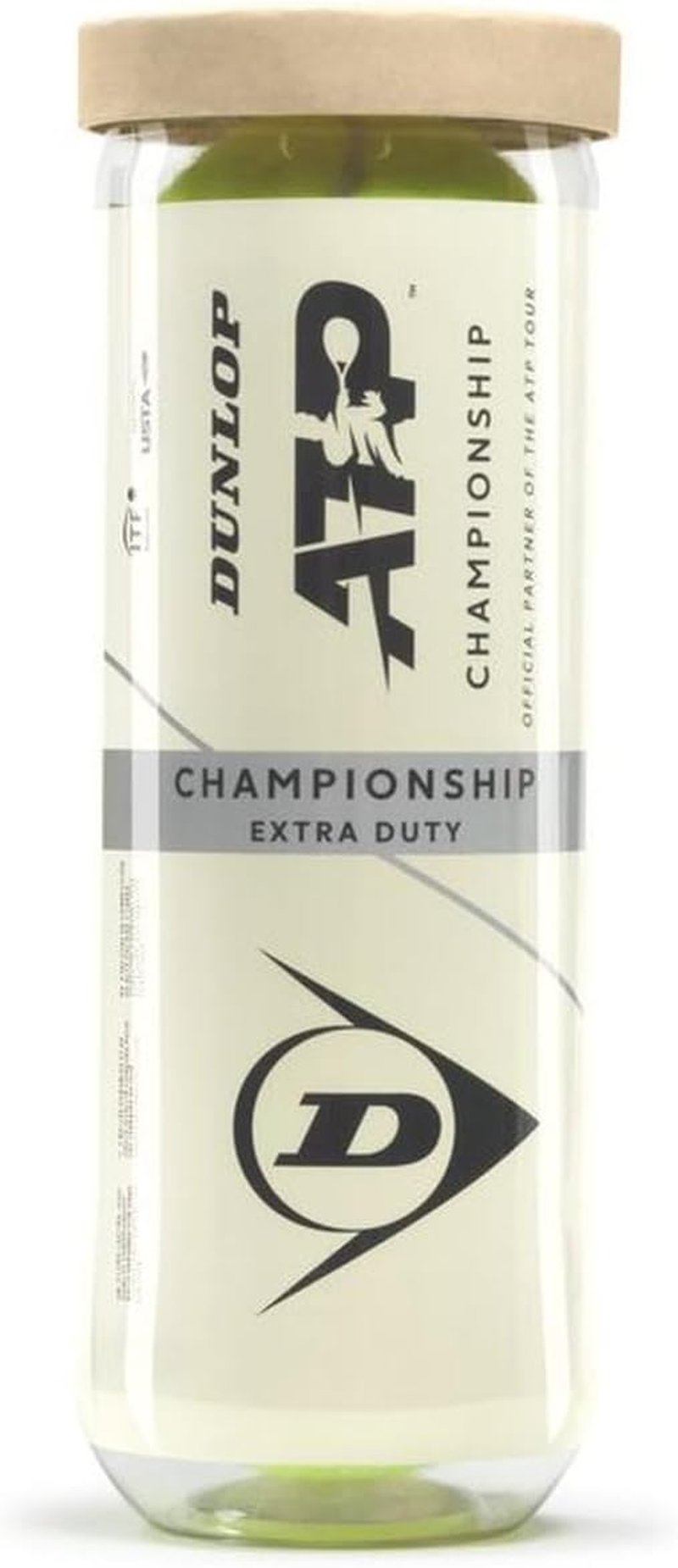 Dunlop ATP Championship Tennis Balls - Extra Duty, Regular Duty & High Altitude | 3 Ball Can Multi-Pack Options