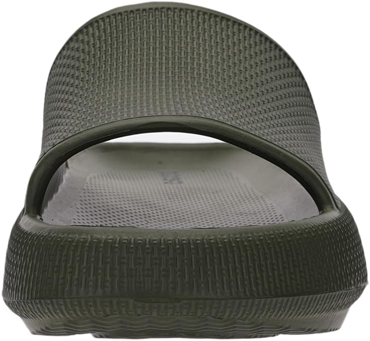 Joomra Slides Slippers for Womens Men Athletic Cushion Non-Slip Pillow House Beach Spa Garden Sandals Ladies Male Sandalias Sandles Army Green 35-36