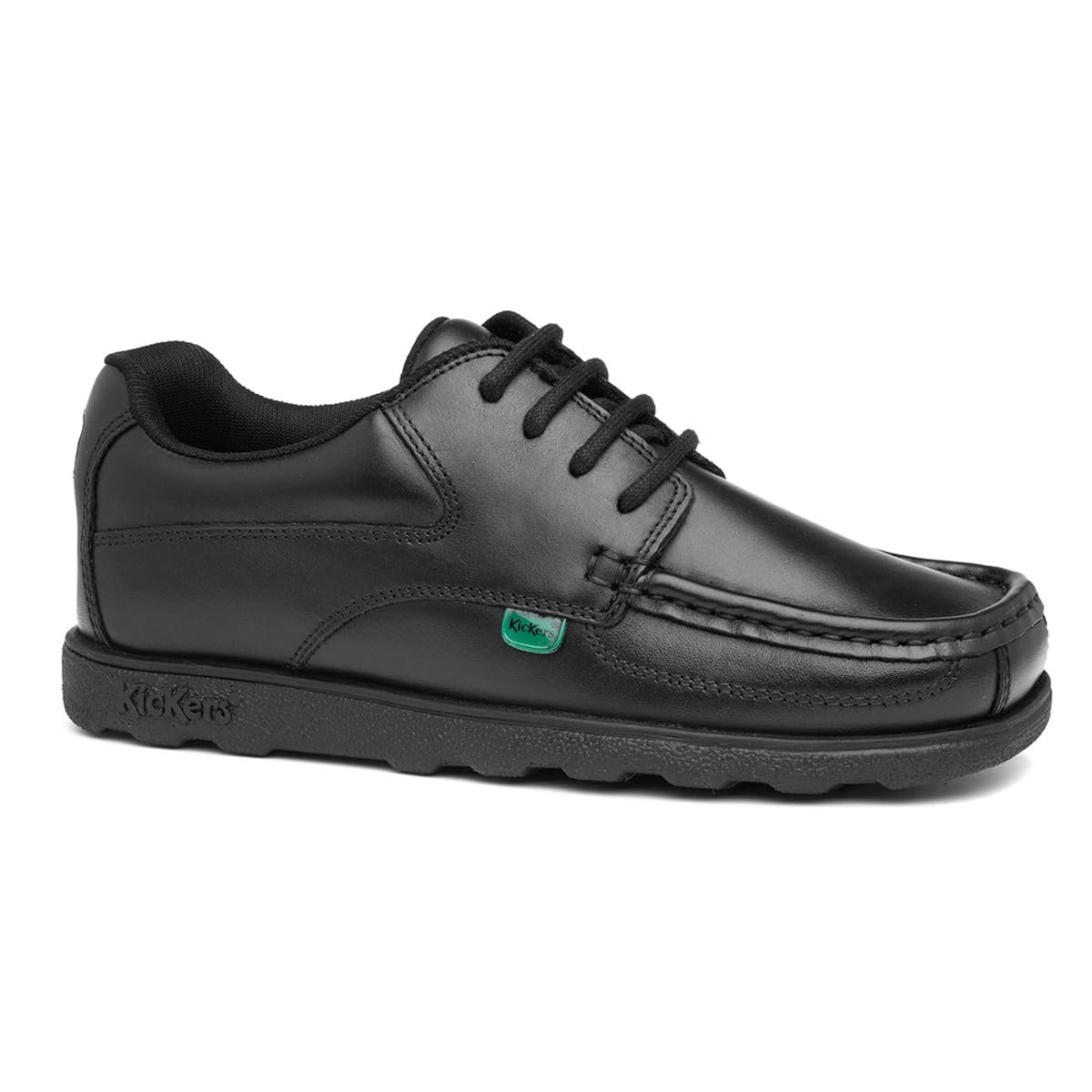 Kickers Fragma L4 E Kids Moc Toe Shoes Black 5 UK Child