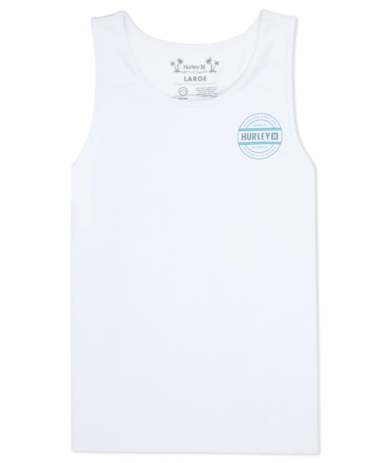 Hurley Men's Filler Tank Top, White, L