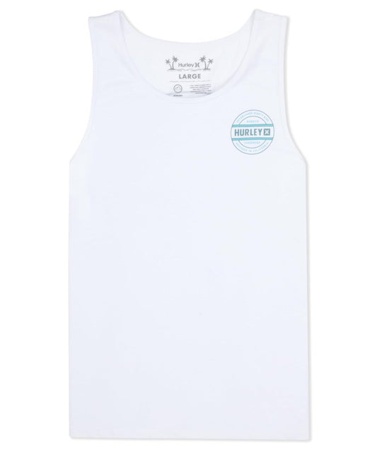 Hurley Men's Filler Tank Top, White, L