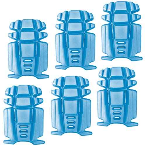 3 Pairs No Strap Knee Pad Insert for Work Pants, Uniforms, and Tactical Pants, Breathable Pocket Knee Pads for Gardening, Construction, Flooring, Cleaning, and Garage, 9.3''¡¿6.5''¡¿1'', Blue