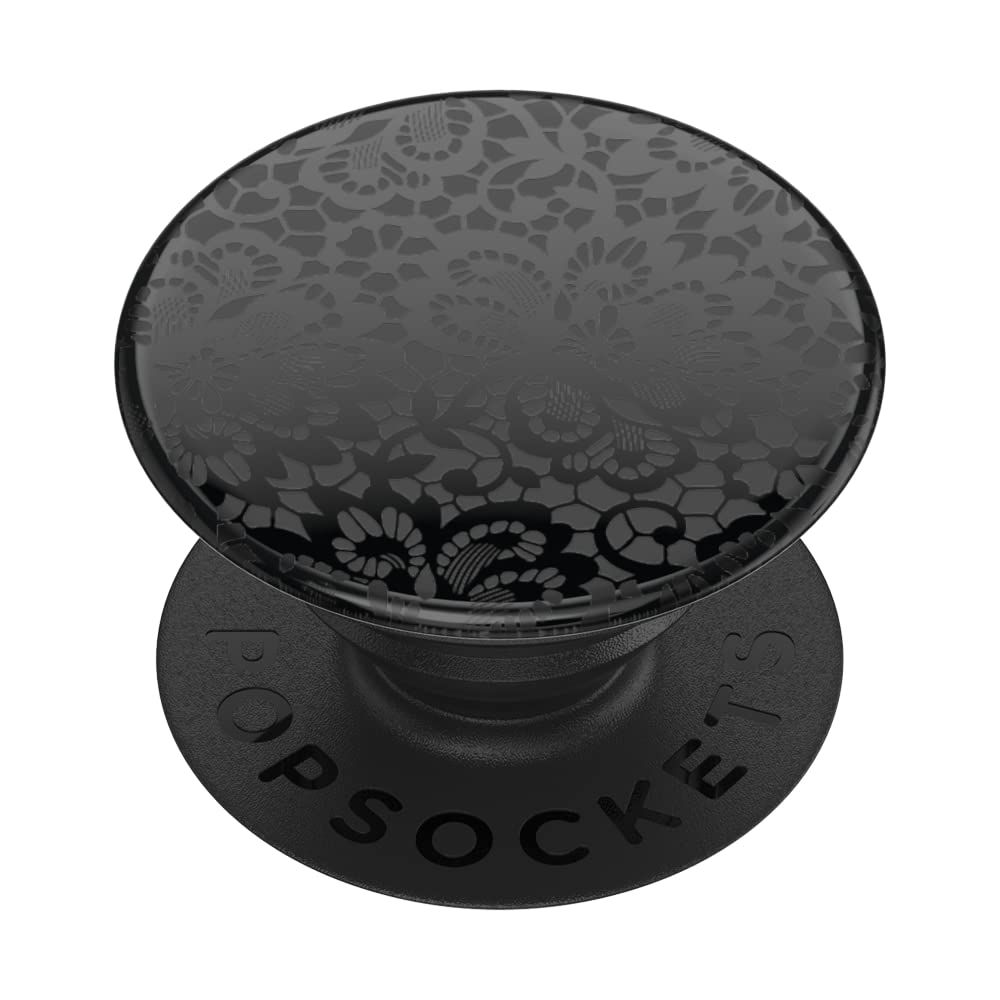 PopSockets Phone Grip with Expanding Kickstand, Adhesive Grip - Lace Noir