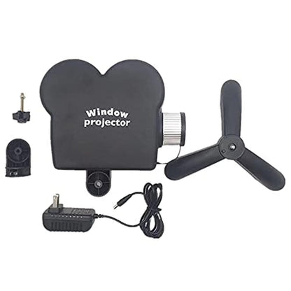 Halloween Window Projector,Halloween Holographic Projector,Christmas Led Holographic Projection Lamp,12 Movies,Used for Halloween Outdoor,Christmas Garden Decoration Family Outdoor Party