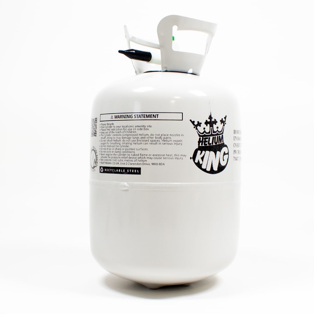 Helium King Large Helium Gas Canister - Will fill 50 9 Inch Balloons