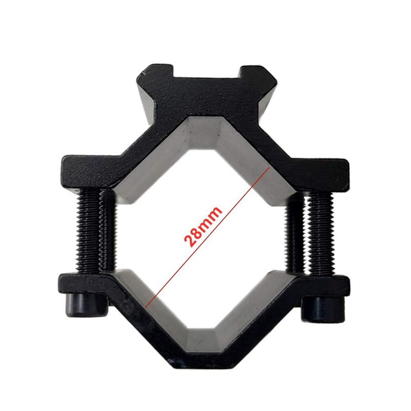 Persei Scope Barrel Clamp Mount Adapter with Weaver Picatinny Rail