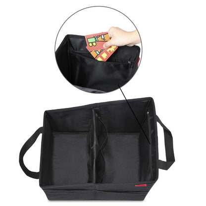 YOOFAN Car Seat Organizer for Front and Rear Seat with Cup Holder, Seat Belt Attachment and Storage Space for Toys, Books, Cookies and Other Utensils