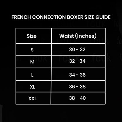 French Connection 'FC1' Mens Multipack Boxer Shorts - Cotton Stretch, 5 Pack, Soft and Breathable Underwear (Medium)