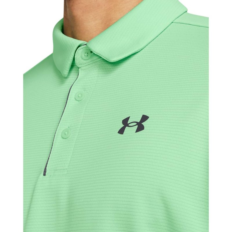 Under Armour Men's Tech Golf Polo, (350) Matrix Green / / Pitch Gray, X-Large