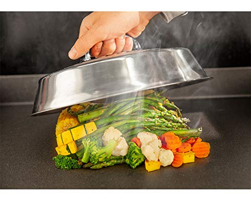 Blackstone 1780 12” Round Basting Cover, Stainless Steel