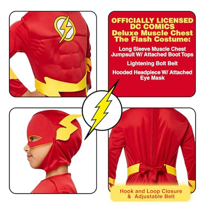 DC Comics Superheroes: The Flash Costume for Kids by Rubies, Boy's Small