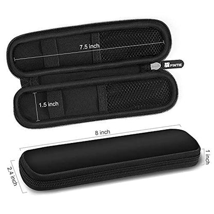 Fintie Pen Holder Case for Apple Pencil Pro, Apple Pencil (USB-C / 1st / 2nd Generation), Soft Neoprene Zipper Carrying Bag Sleeve Pouch for Samsung Stylus, Surface Pen, Black