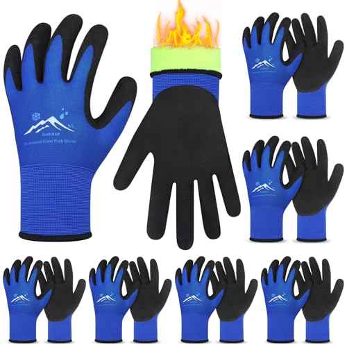 Winter Work Gloves Freezer Gloves Waterproof Insulated Work Gloves Thermal Gloves Foam Latex Coated Glove