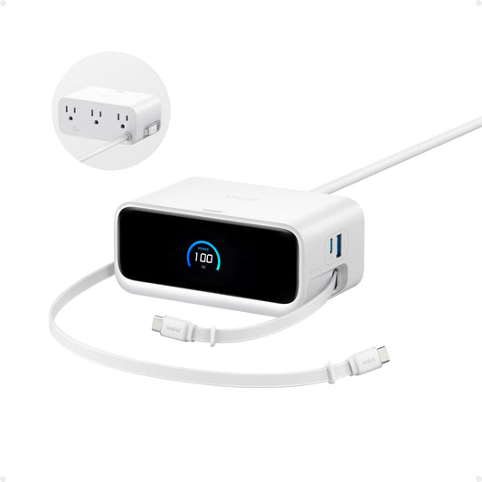 ANKER Nano Charging Station, 100W 7-in-1 Power Strip, InstaCord