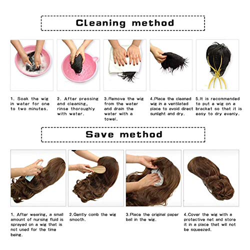 Baruisi 80s Mens Wig Blonde Short Wig Synthetic Cosplay Costume Halloween Wig for Fancy Dress