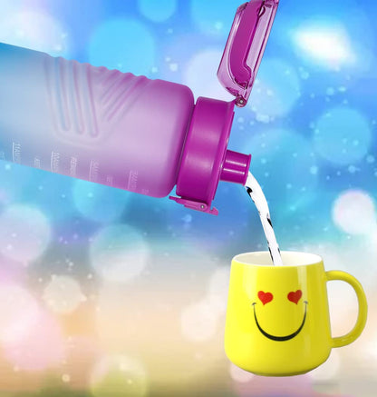 Goothdurs 32oz Motivational Water Bottle with Time Marker Reminder – Water Tracker Bottles with Times to Drink - Leak-Proof BPA Free Hydration Sports Daily Water Bottle Jug with Removable Strainer