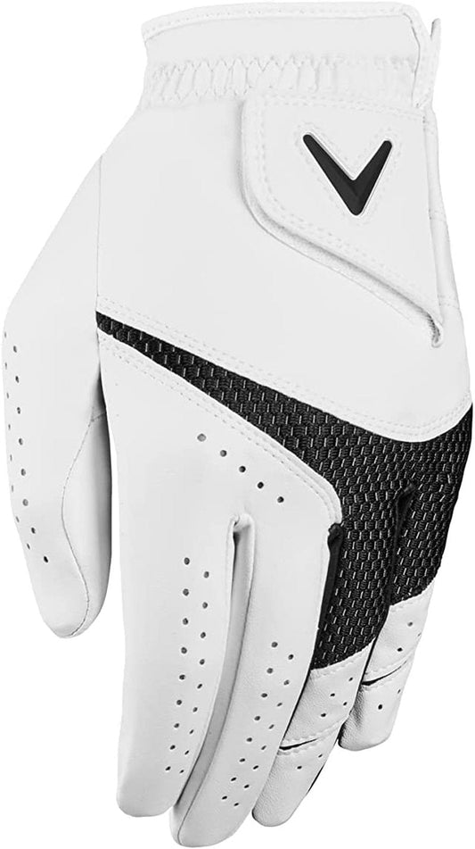 Callaway Golf Weather Spann Glove (Worn on Left Hand,White,Small,Ladies (2-Pack))