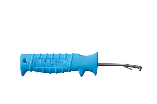 DHUKR Human Fish Hook Removal Tool. The Only Ambidextrous Ergonomically Designed Human Fish Hook Removal Tool. (Azul Blue)