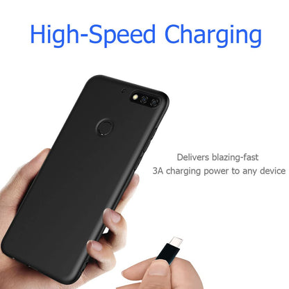 6ft USB-C to USB-A Fast Charger Cable for iPad Pro, Galaxy, MacBook Air, Nintendo Switch, Pixel, LG, Sony, OnePlus