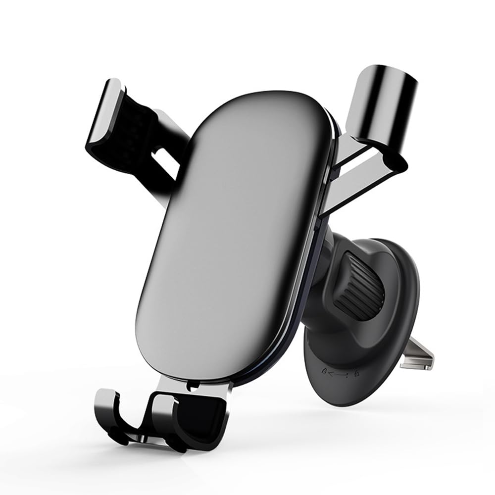 Car Phone Holder Mount, Air Vent Cell Phone Car Mount Aluminum Universal Automobile Car Phone Holder for All Smartphones, Light Blue