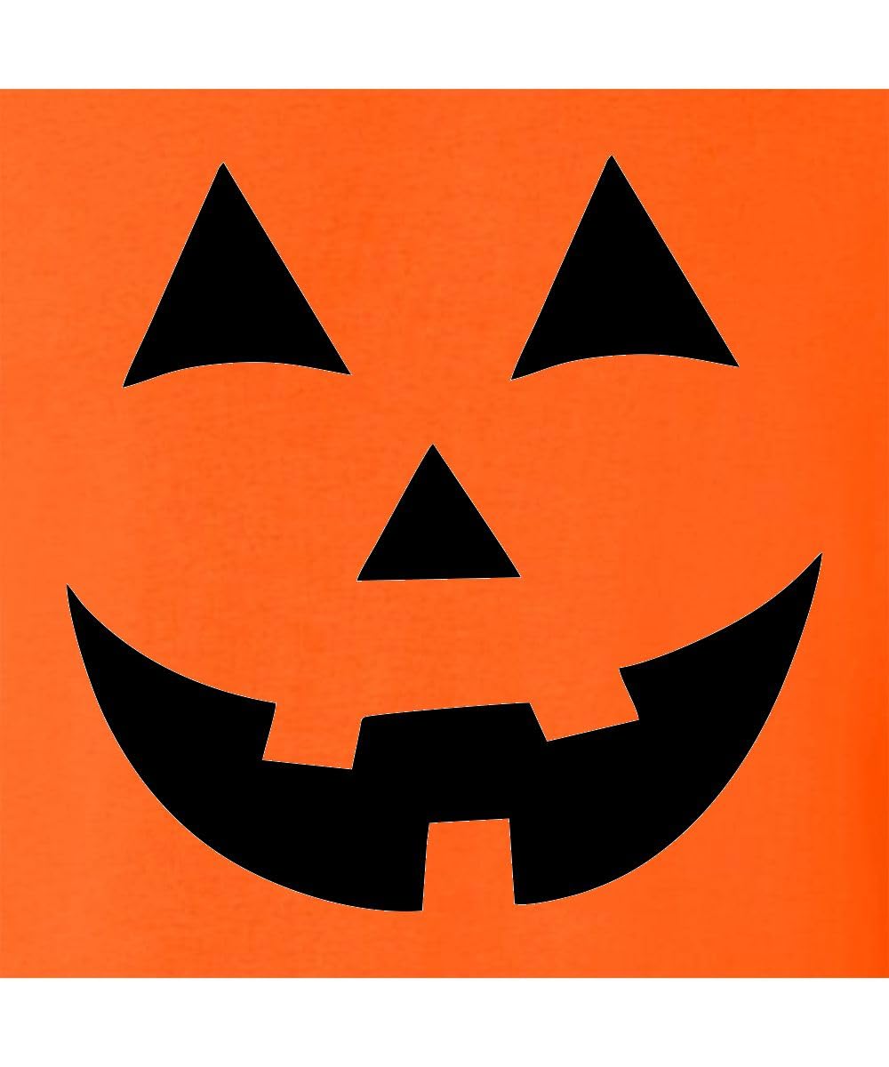 Go All Out Large Orange Mens Jack O Lantern Pumpkin Face Halloween Funny Sweatshirt Hoodie