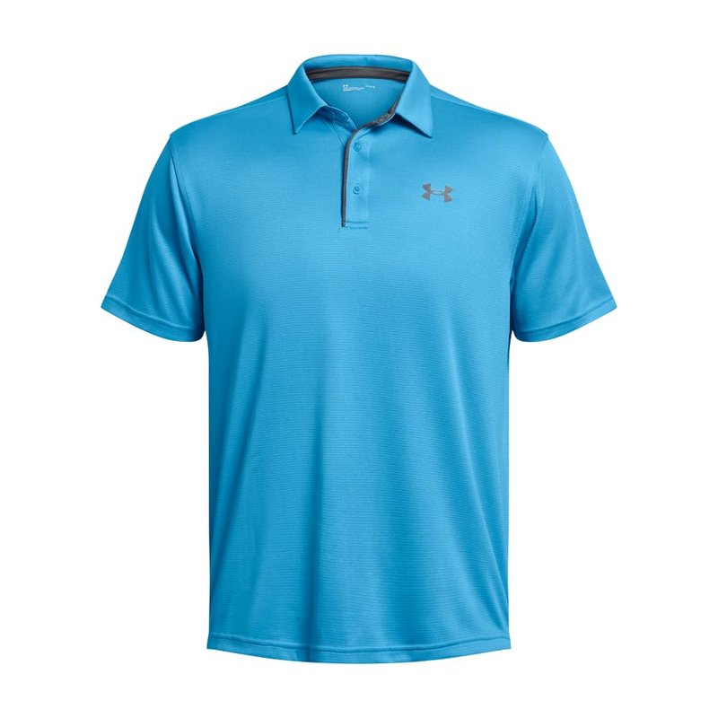 Under Armour Men's Tech Golf Polo, (421) Capri / / Pitch Gray, X-Large