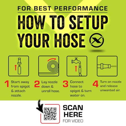 Flexzilla Garden Hose 5/8 in. x 100 ft., Lightweight All-Weather Water Hose, Durable and Flexible, Leak-Free Connections