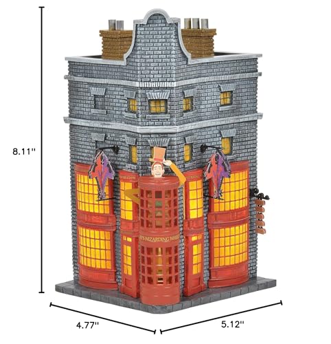 Department 56 Harry Potter Village Weasleys' Wizard Wheezes Lit Building, 8.11 Inch, Multicolor (6005615)