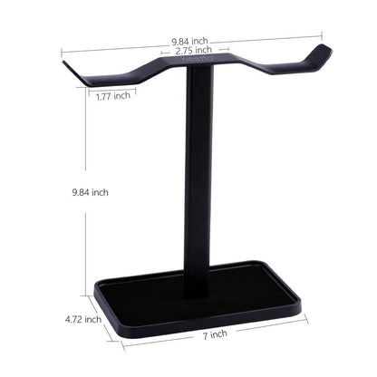 Avantree [Super Stable] Neetto Dual Headphones Stand for Desk, Aluminum Alloy & Metal Gaming Headsets Holder Hanger for Sennheiser, Sony, Audio-Technica, Bose, Beats, Akg, Display Mount - HS908