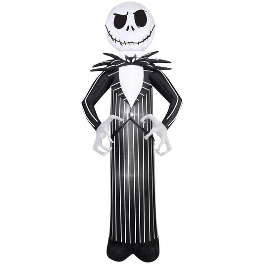 Airblown Inflatable Jack Skellington Nightmare Before Christmas Halloween Decoration 7' Tall