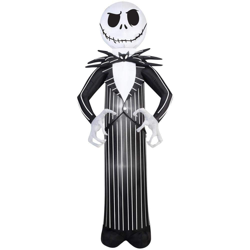 Airblown Inflatable Jack Skellington Nightmare Before Christmas Halloween Decoration 7' Tall