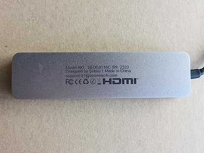 USB C Hub HDMI Adapter for MacBook Pro/Air, 7 in 1 USBC Dongle with HDMI, SD/TF Card Reader, USB C Data Port,100W PD, and 2 USB 3.0 Compatible for MacBook Pro/Air, Dell XPS, Lenovo Thinkpad.