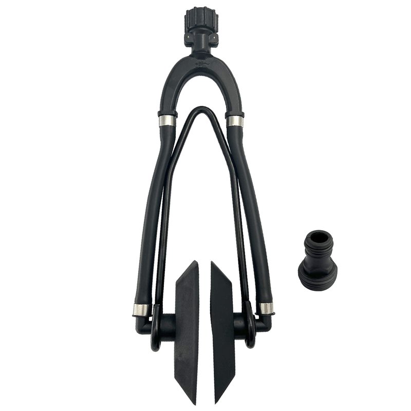 ISURE MARINE Universal Rectangular Dual Water Feed Outboard Motor Water Flusher Boat Ear Muff Engine Flusher for Marine Boat