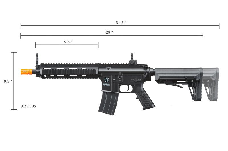 Full Set Airsoft AEG K418 Tactical RIS w/Adjustable Airsoft Stock - Battery, Charger, Red Dot Included