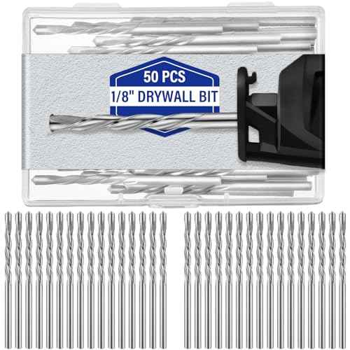 Tondiamo 100 Pcs Drywall Router Bits 1/8" Drywall Drill Bits Guide Point Cutting Diameter Router Rotary Tools