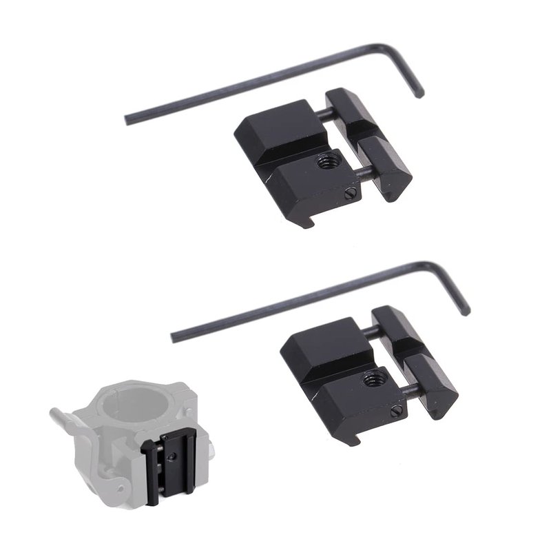 HAIYANG 2pcs Scope Mount Rail Adjustable Adapter 20mm Picatinny to 11mm,Mini Rail convertor Aluminum Alloy Lightweight
