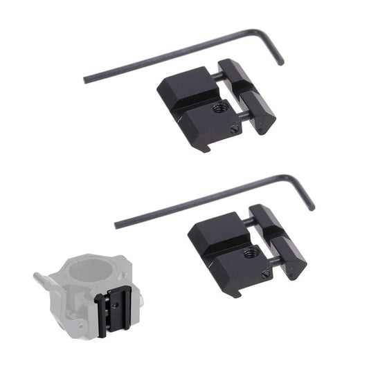 HAIYANG 2pcs Scope Mount Rail Adjustable Adapter 20mm Picatinny to 11mm,Mini Rail convertor Aluminum Alloy Lightweight