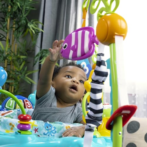 Baby Einstein, Ocean Explorers Curiosity Cove 2-in-1 Educational Activity Jumper and Floor Toy, Ages 6-12 Months